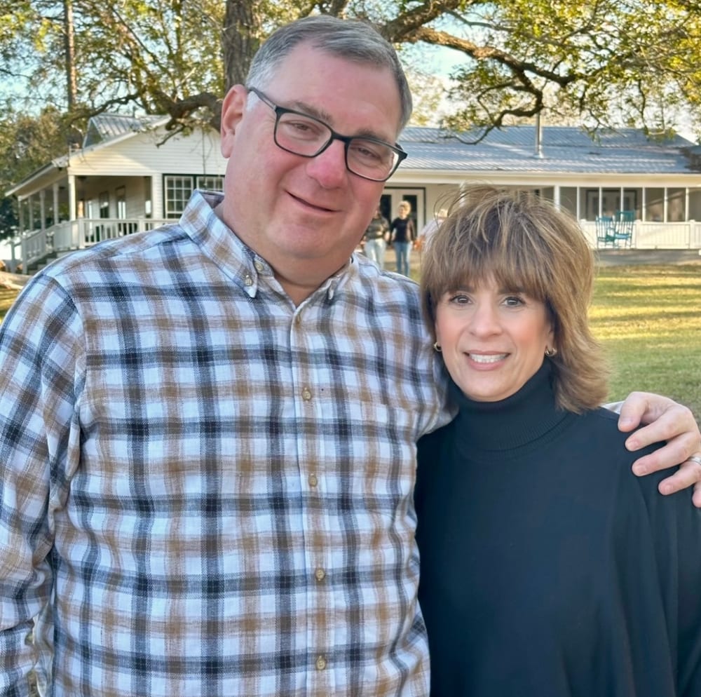 Jeffry Michelson with his wife, Shelly